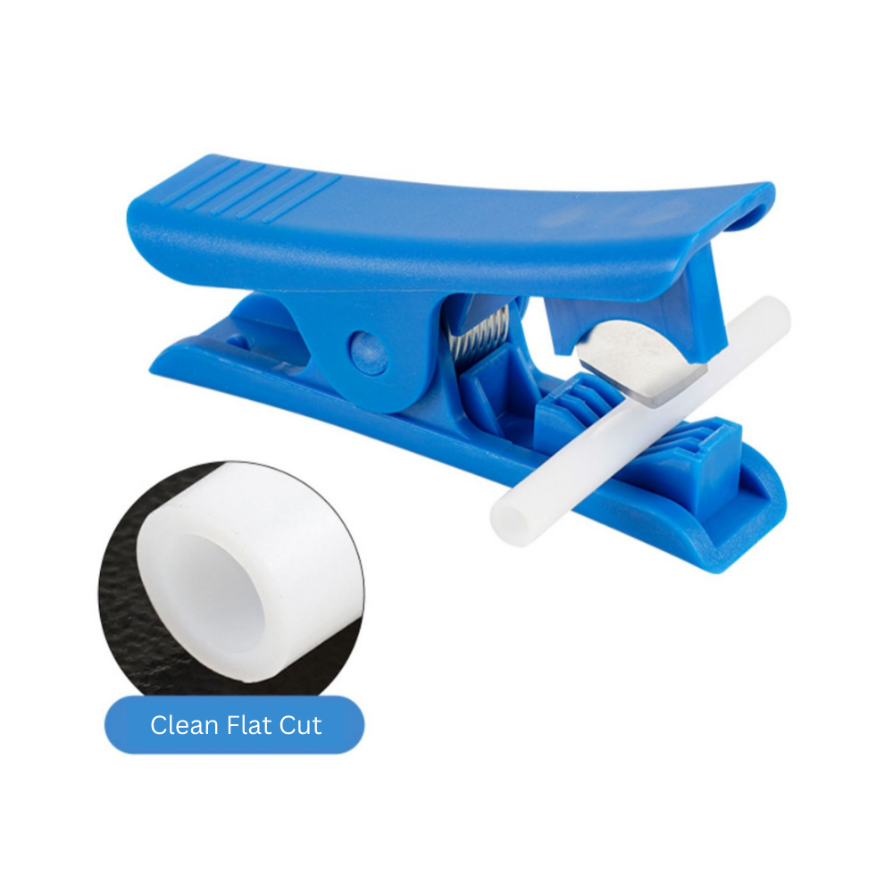 1m Bowden PTFE Tube for 1.75mm Filament (White/ Transparent/ Black/ Blue/ Grey) & Cutter