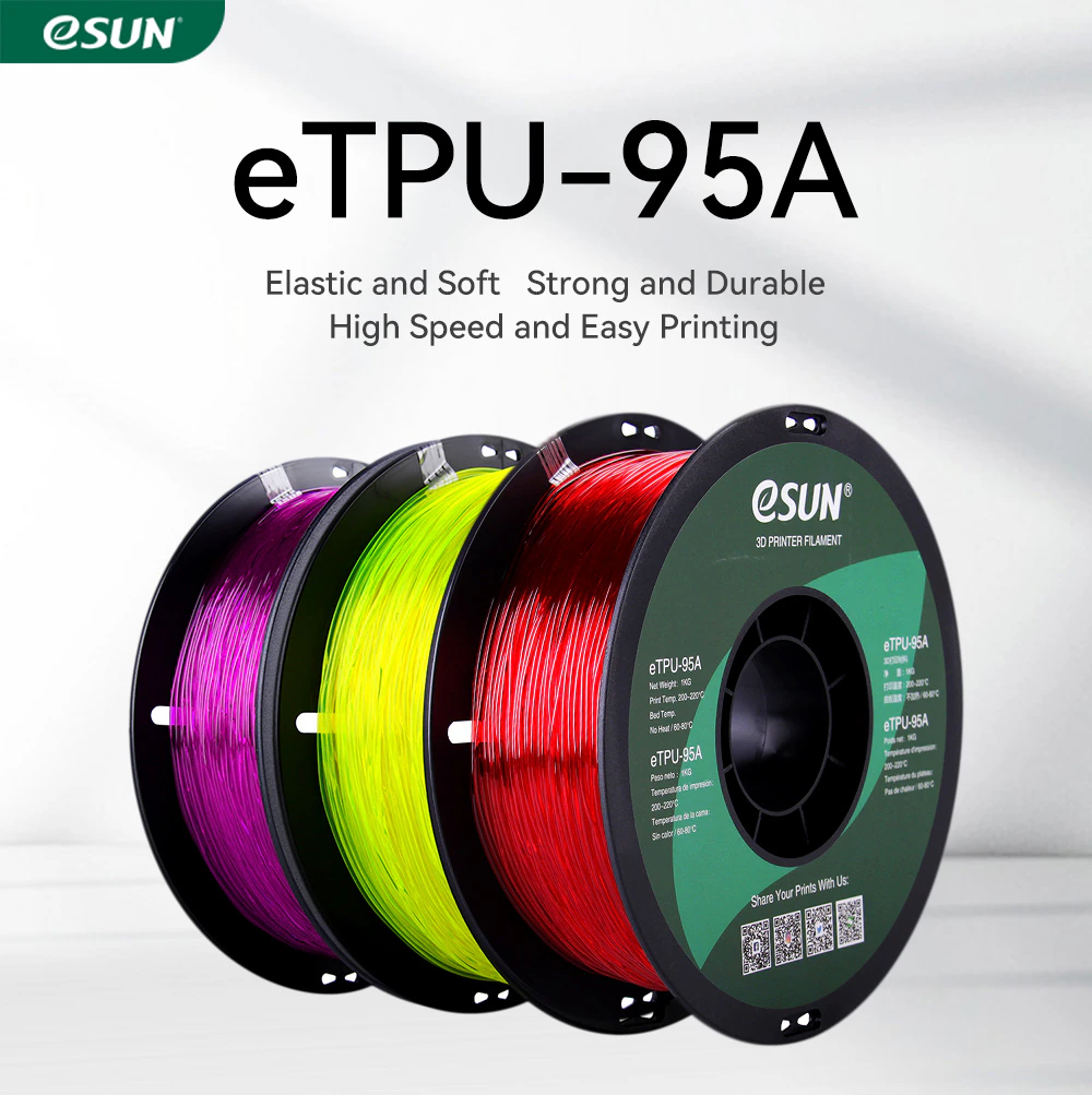 eSun eTPU-95A TPU 1.75mm 1KG 3D Printer Filament