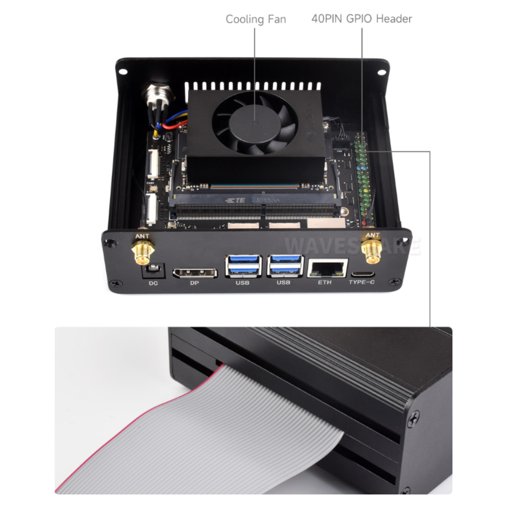 Aluminum Alloy Case with Camera Holder for Jetson Orin 25334