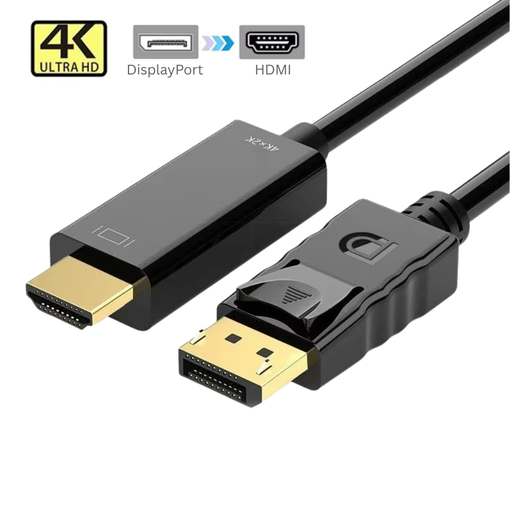 1m 4K DisplayPort (DP) to Standard HDMI Cable