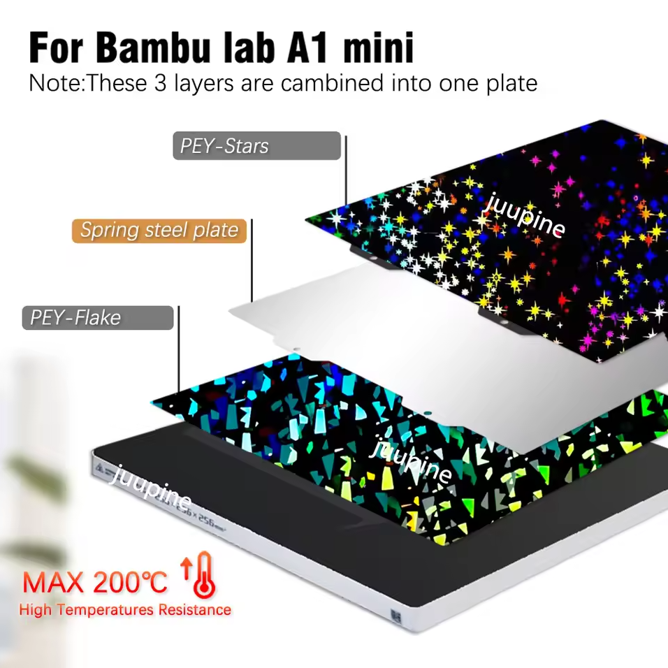 180x180mm Double Side Build Plate for Bambu Lab 3D Printer