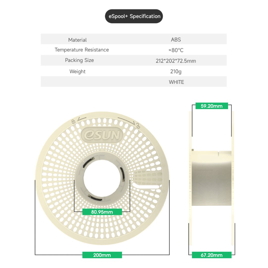 eSun eSpool+ / eSpool+ 2.0 Reusable Spool