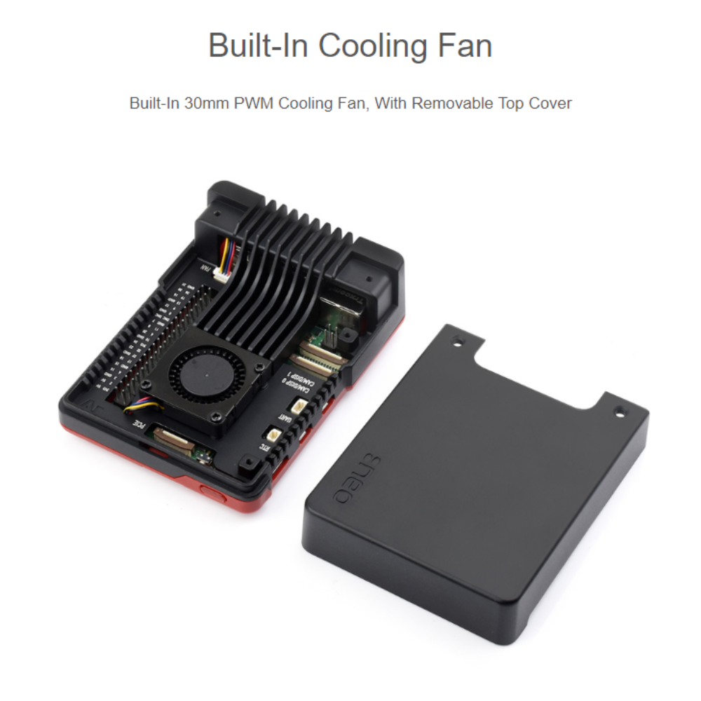 Argon NEO 5 BRED Case for Raspberry Pi 5 + M.2 NVME Expansion Option