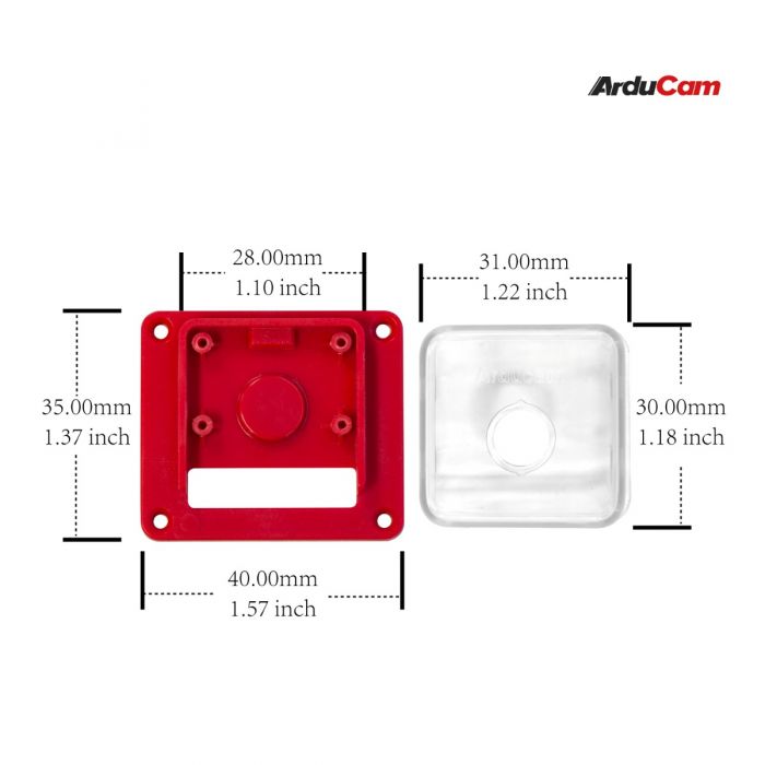 Camera Enclosure Case for Raspberry Pi Camera Module 3/V1/V2 and Arducam 16MP/64MP Camera