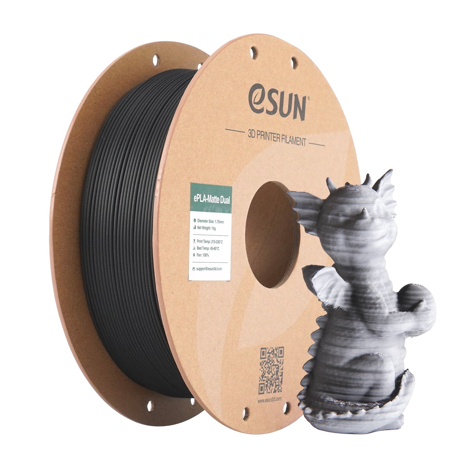 eSun ePLA-Matte Dual 1.75mm 1KG 3D Printer Filament