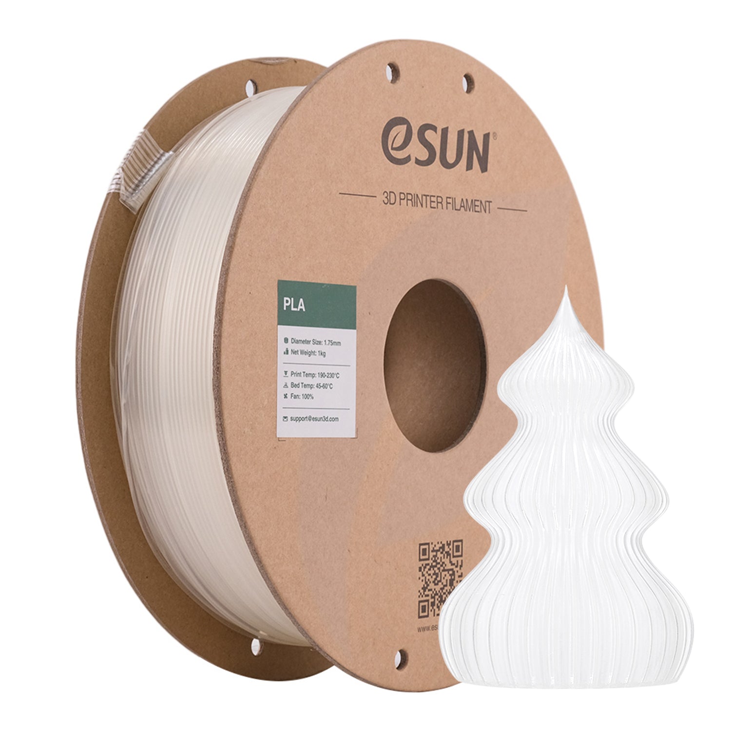 eSun PLA Clear 1.75mm 1KG 3D Printer Filament