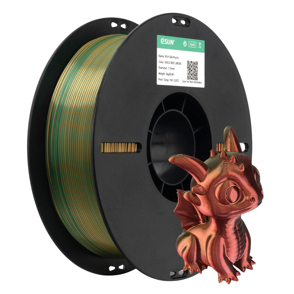 eSUN ePLA-Silk Magic Mystic 1.75mm 1KG 3D Printer Filament
