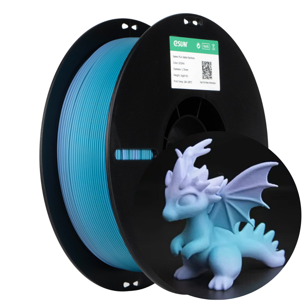 eSUN ePLA-Matte Rainbow 1.75mm 1KG 3D Printer Filament