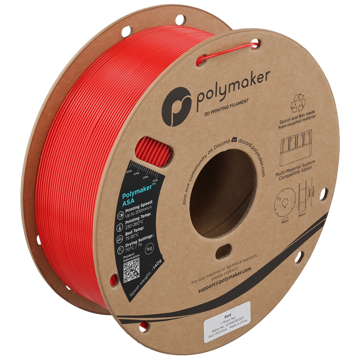 Polymaker ASA 1.75mm 1KG 3D Printer Filament
