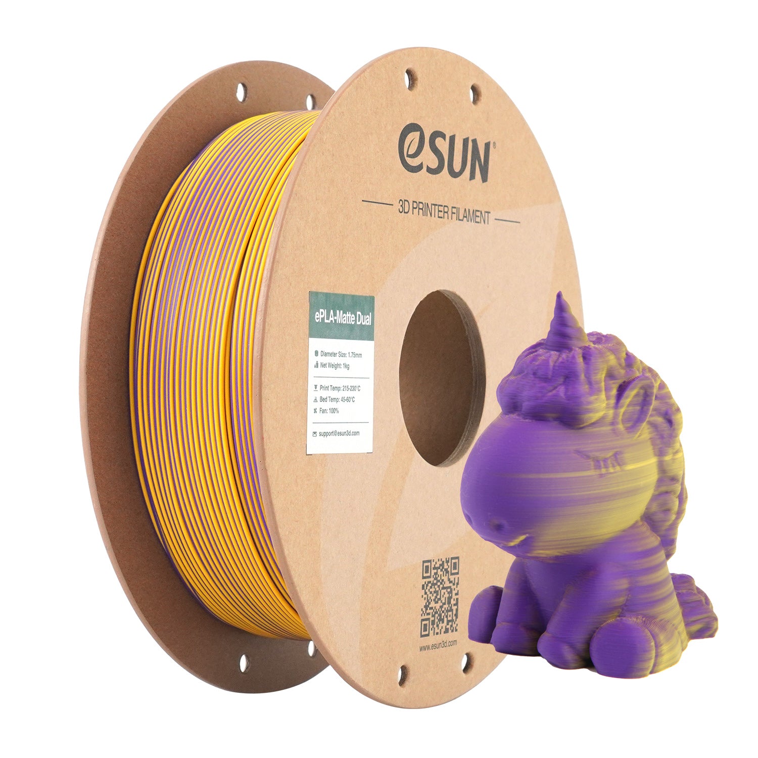 eSun ePLA-Matte Dual 1.75mm 1KG 3D Printer Filament