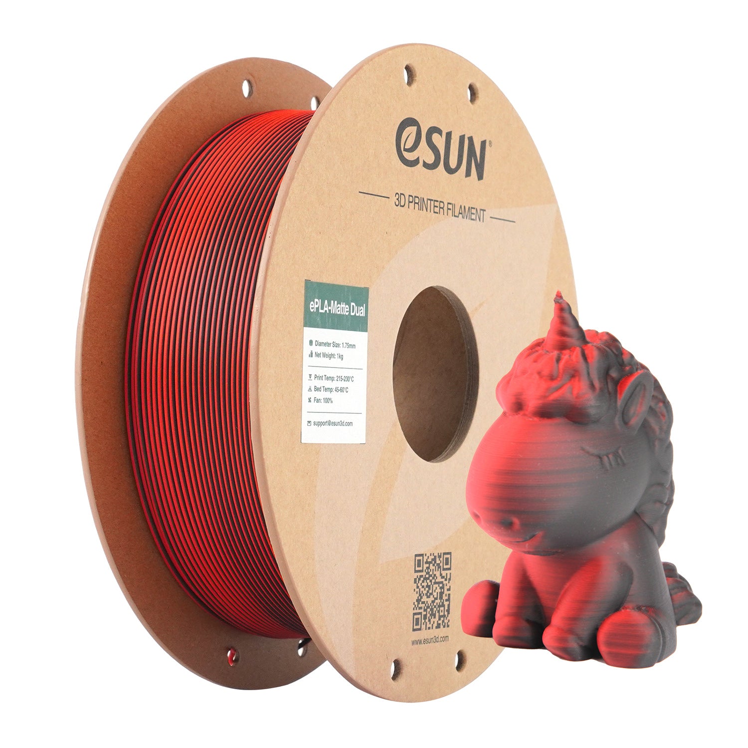 eSun ePLA-Matte Dual 1.75mm 1KG 3D Printer Filament