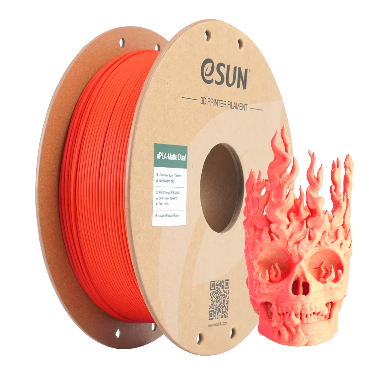 eSun ePLA-Matte Dual 1.75mm 1KG 3D Printer Filament