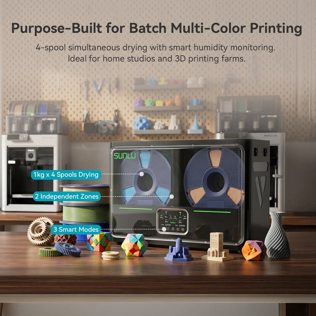 SUNLU FilaDryer S4 Pro 3D Printer Filament Dryer Box