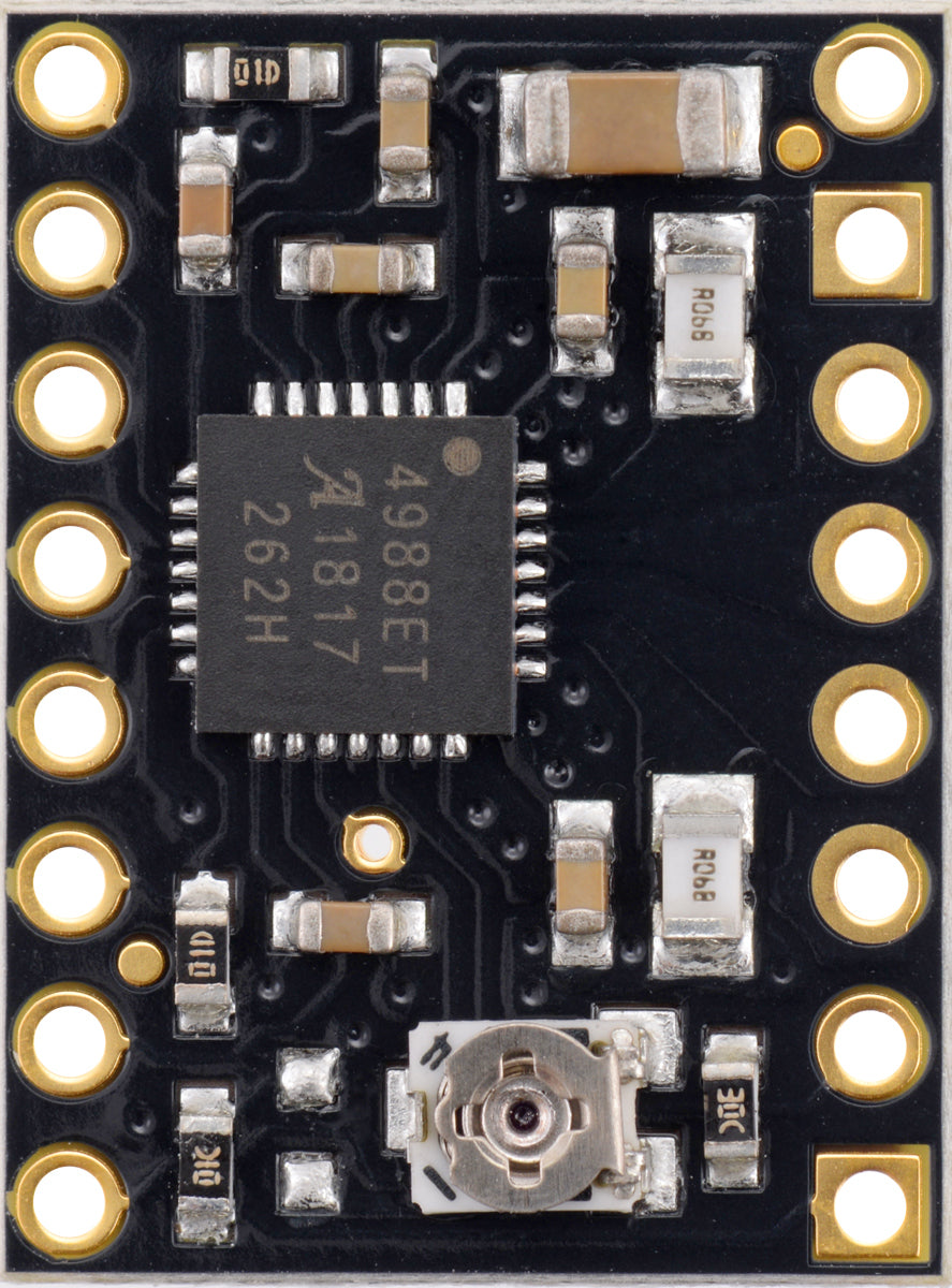 A4988 stepper motor driver carrier, Black Edition.