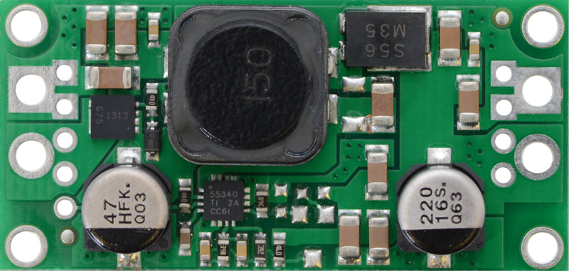 Pololu 9V step-up/step-down voltage regulator S18V20F9, top view.