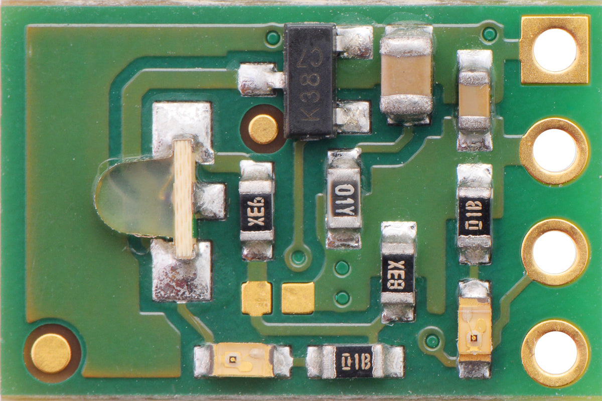 Pololu 38 kHz IR proximity sensor (high brightness), emitter side.