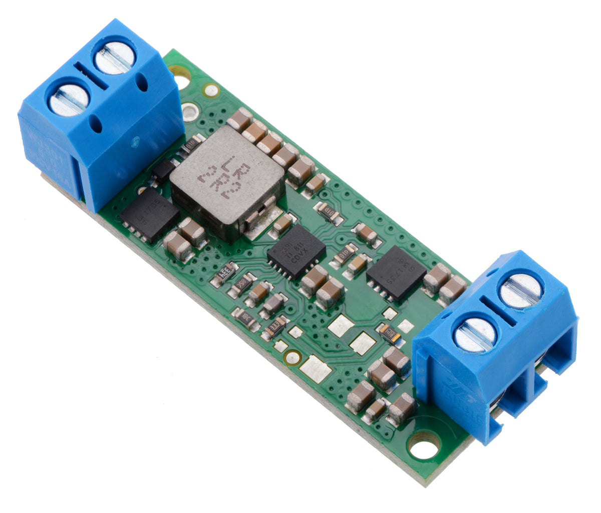 Step-Up Voltage Regulator U3V70Fx, assembled with included terminal blocks.