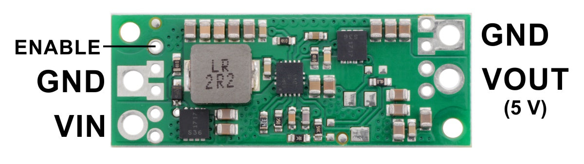 Pinout diagram of the 5V Step-Up Voltage Regulator U3V70F5.