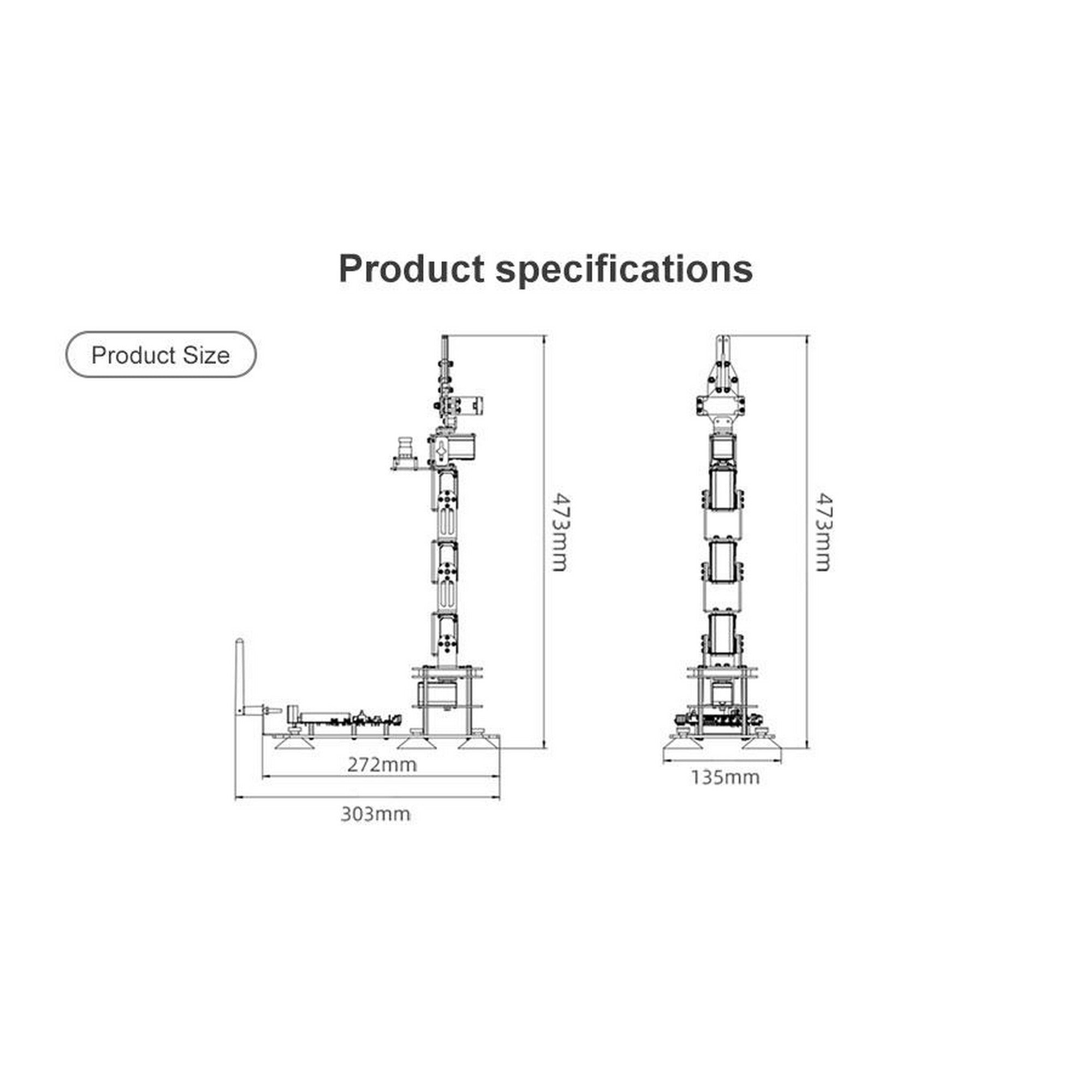 Yahboom DOFBOT AI Vision Robotic Arm with ROS for Jetson Nano 4GB B01 Developer Kit