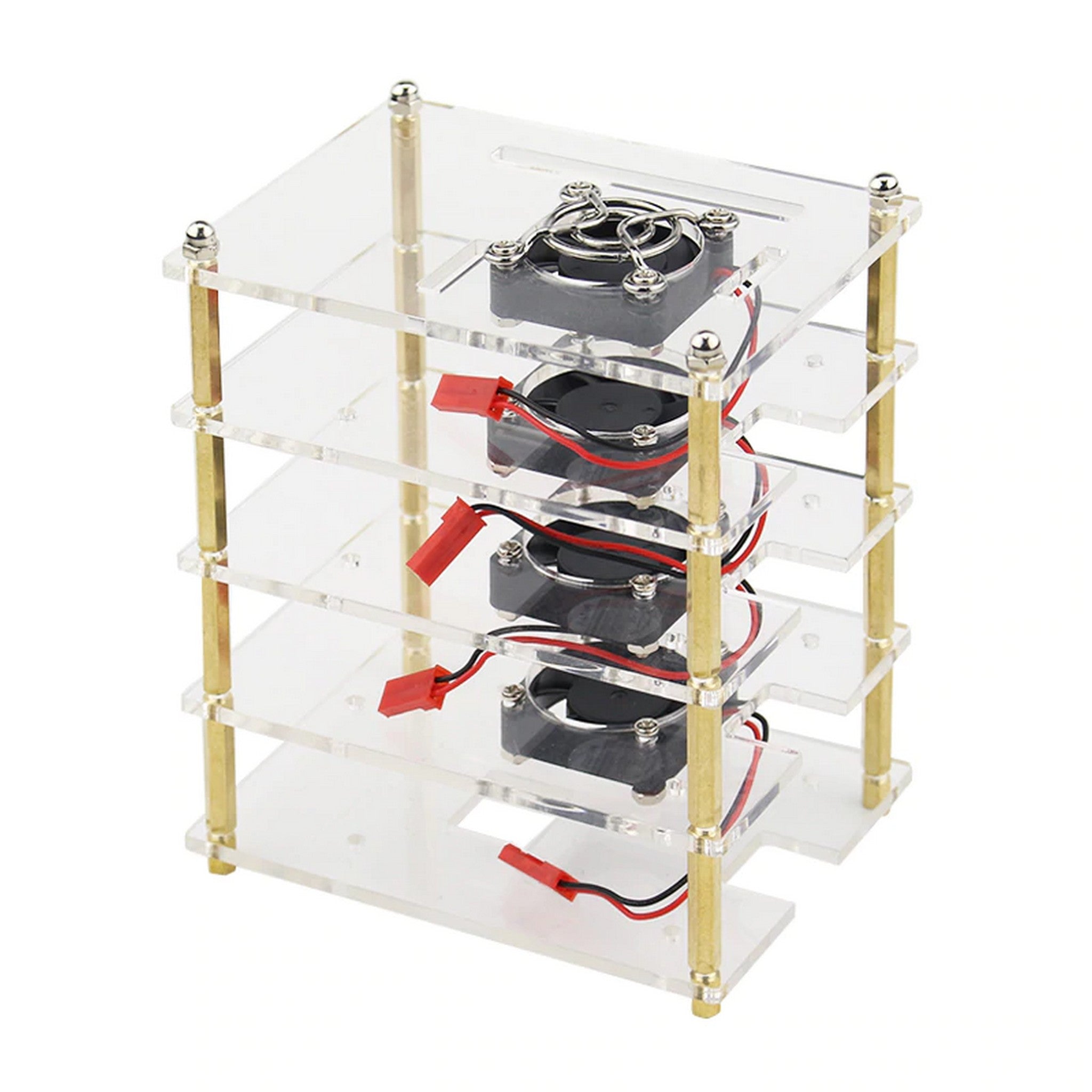 4 Layer Raspberry Pi Acrylic Casing with Cooling Fans