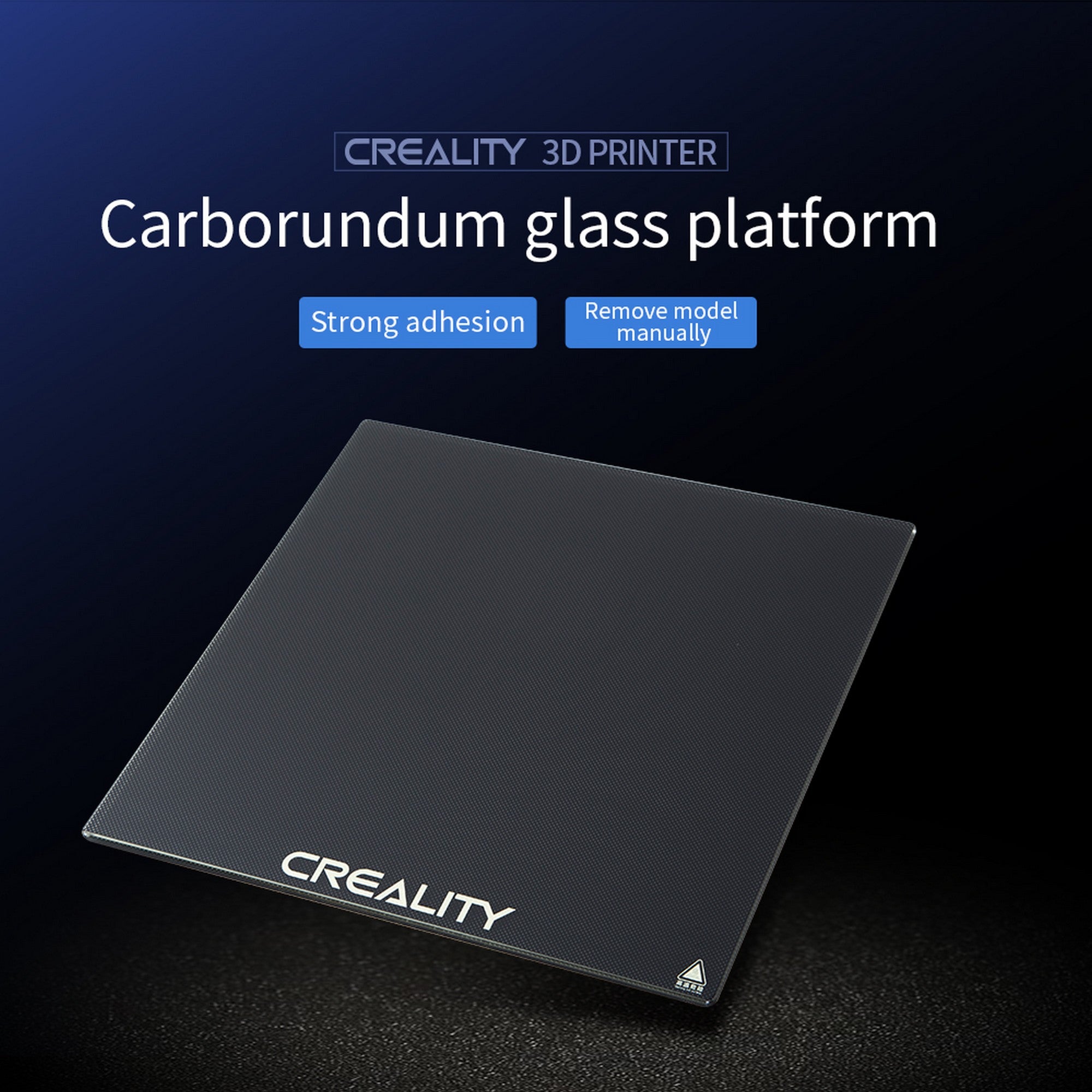 245*255*4mm Carbon Silicon Tempered Glass Build Plate for Creality CR-6 SE 3D Printer