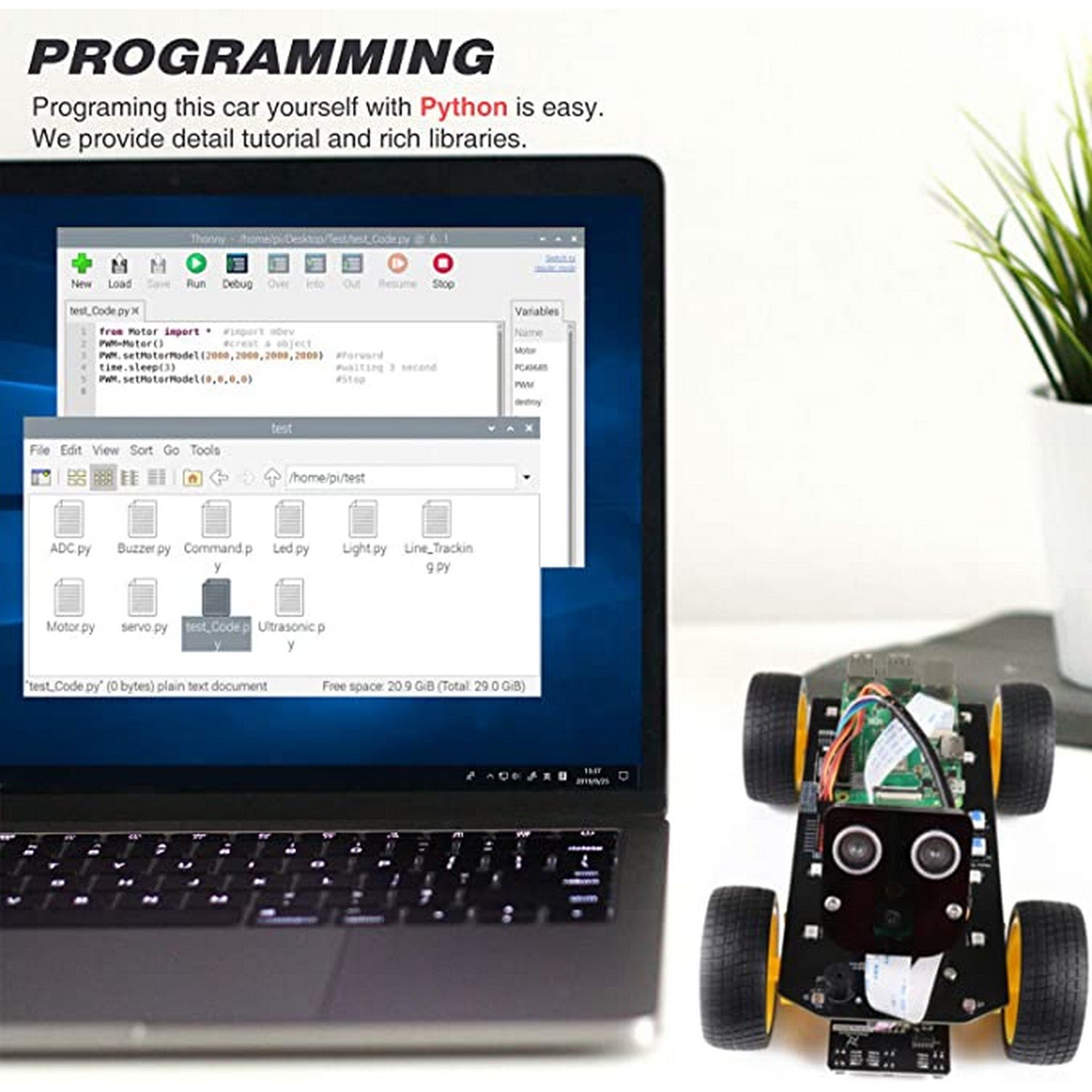 Freenove 4WD Smart Car Kit for Raspberry Pi FNK0043