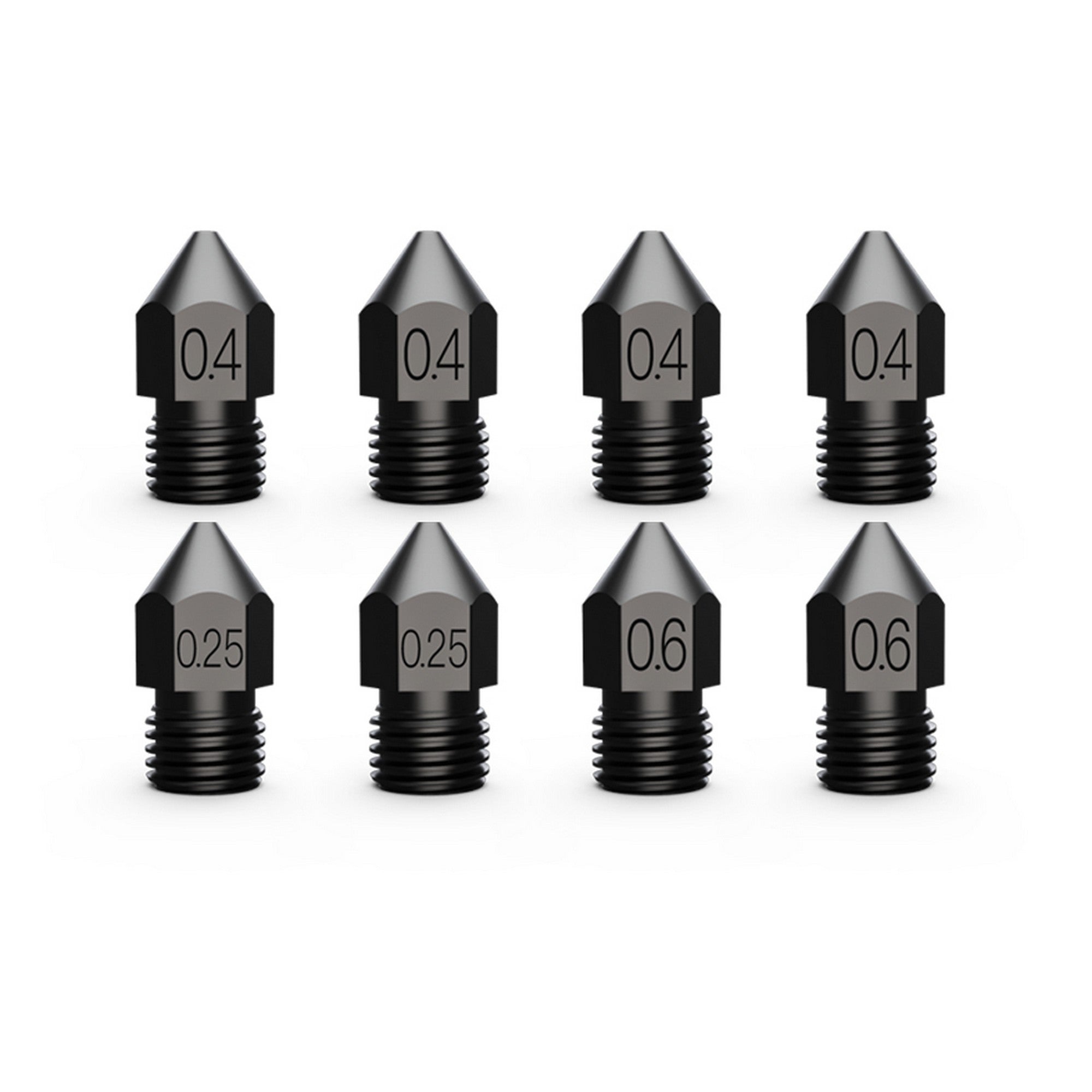 Creality Hardened Steel High-end Nozzle (Set of 8 pcs)