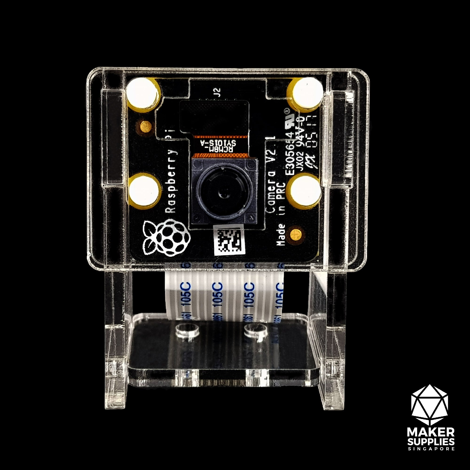8MP Raspberry Pi NoIR Camera Module V2 and Camera Holder Bundle