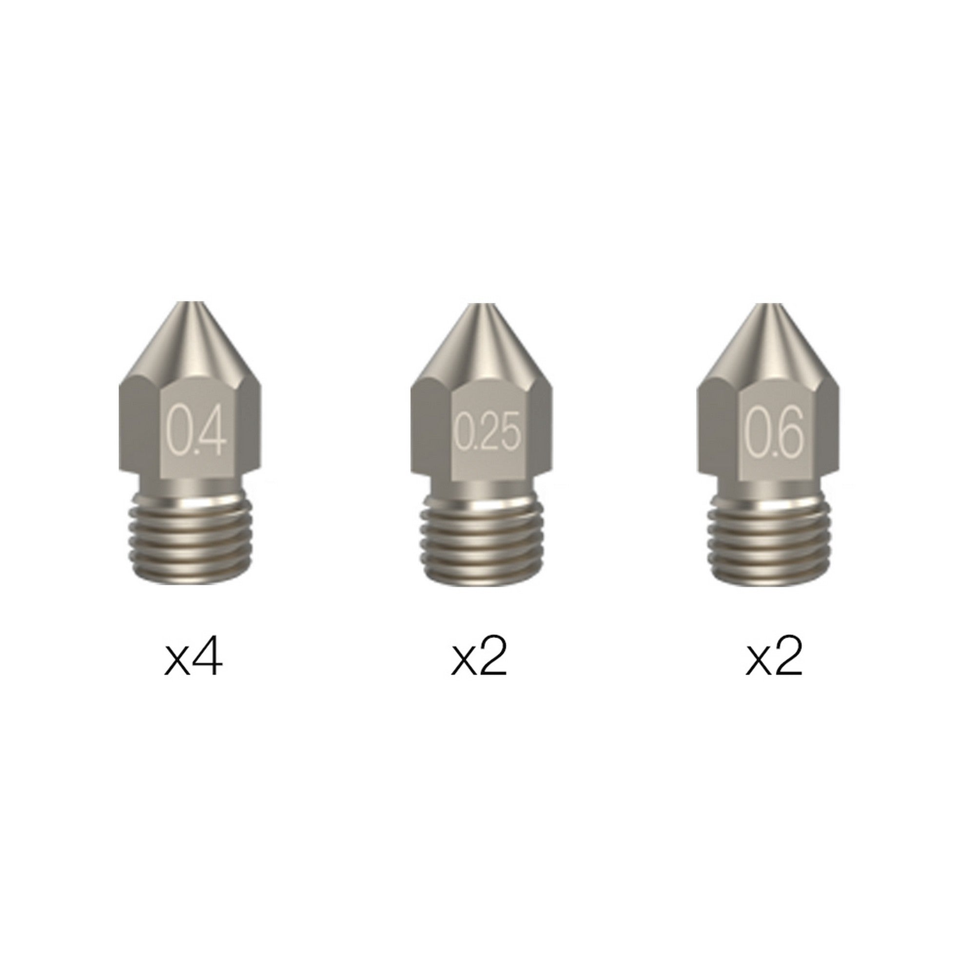 Creality Copper Alloy High-end Nozzle (Set of 8 pcs)