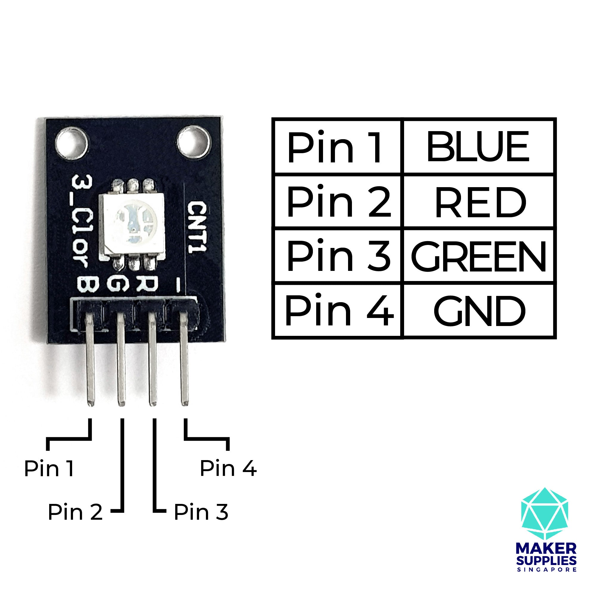 KY-009 Common Cathode 5050 SMD RGB LED