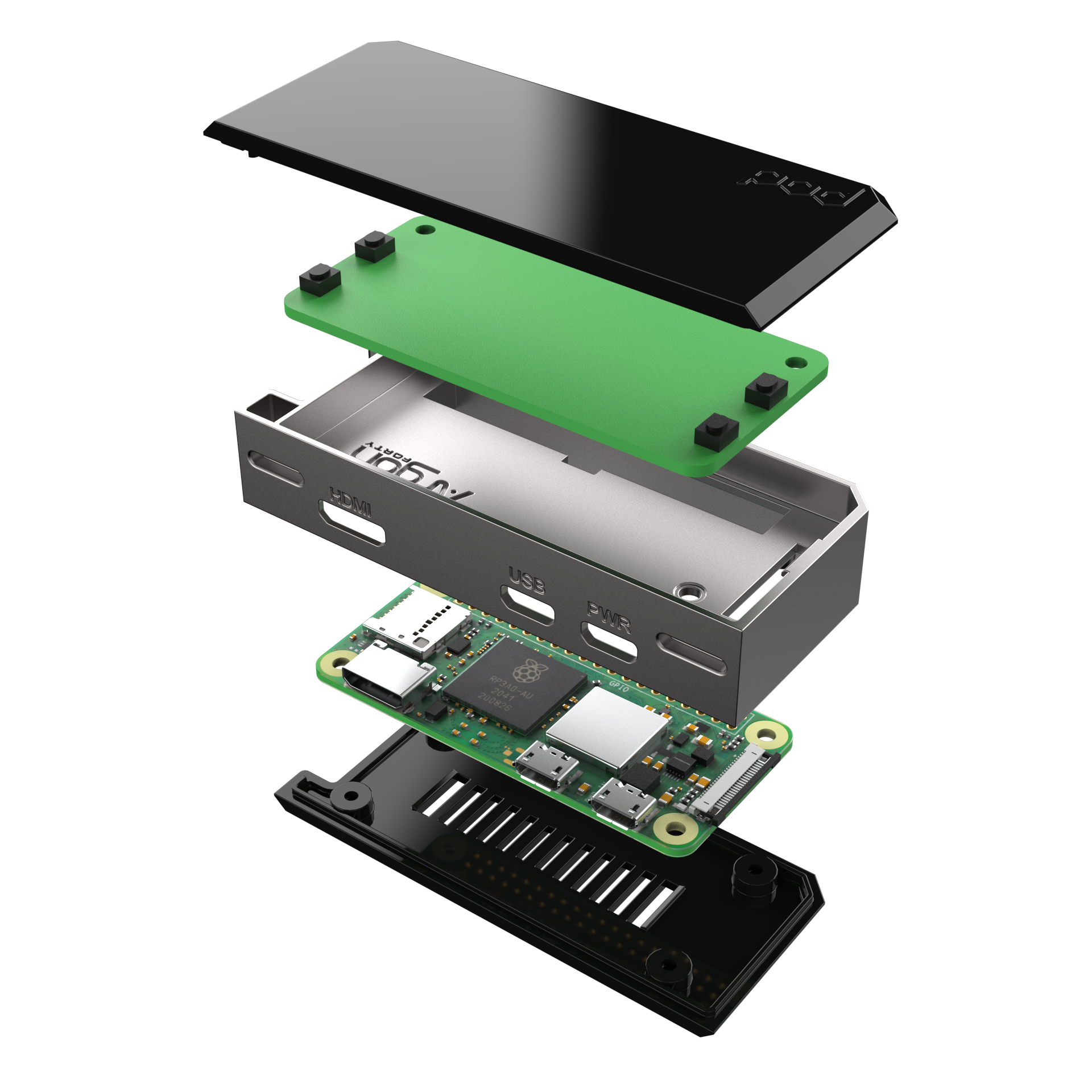 Argon POD Case with HDMI-USB Hub Module Kit for Raspberry Pi Zero / W / 2 W