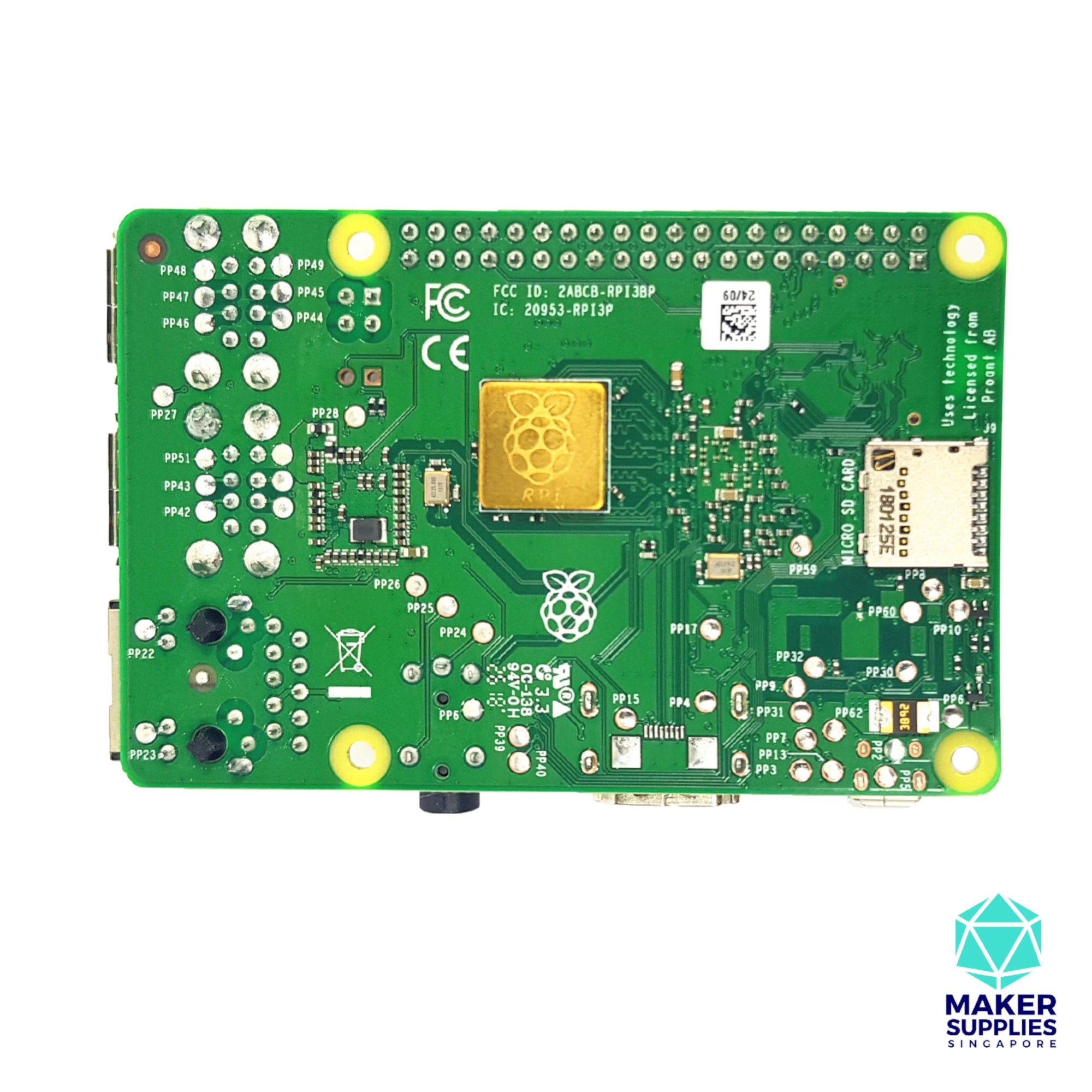 Raspberry Pi 3B 3B+ Heat Sinks (1 Copper, 1 Aluminium) Heatsink RPI 3 B B+ 2 Piece Cooling
