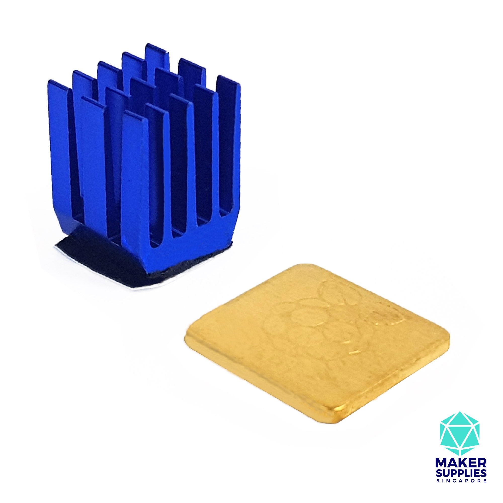 Raspberry Pi 3B 3B+ Heat Sinks (1 Copper, 1 Aluminium) Heatsink RPI 3 B B+ 2 Piece Cooling