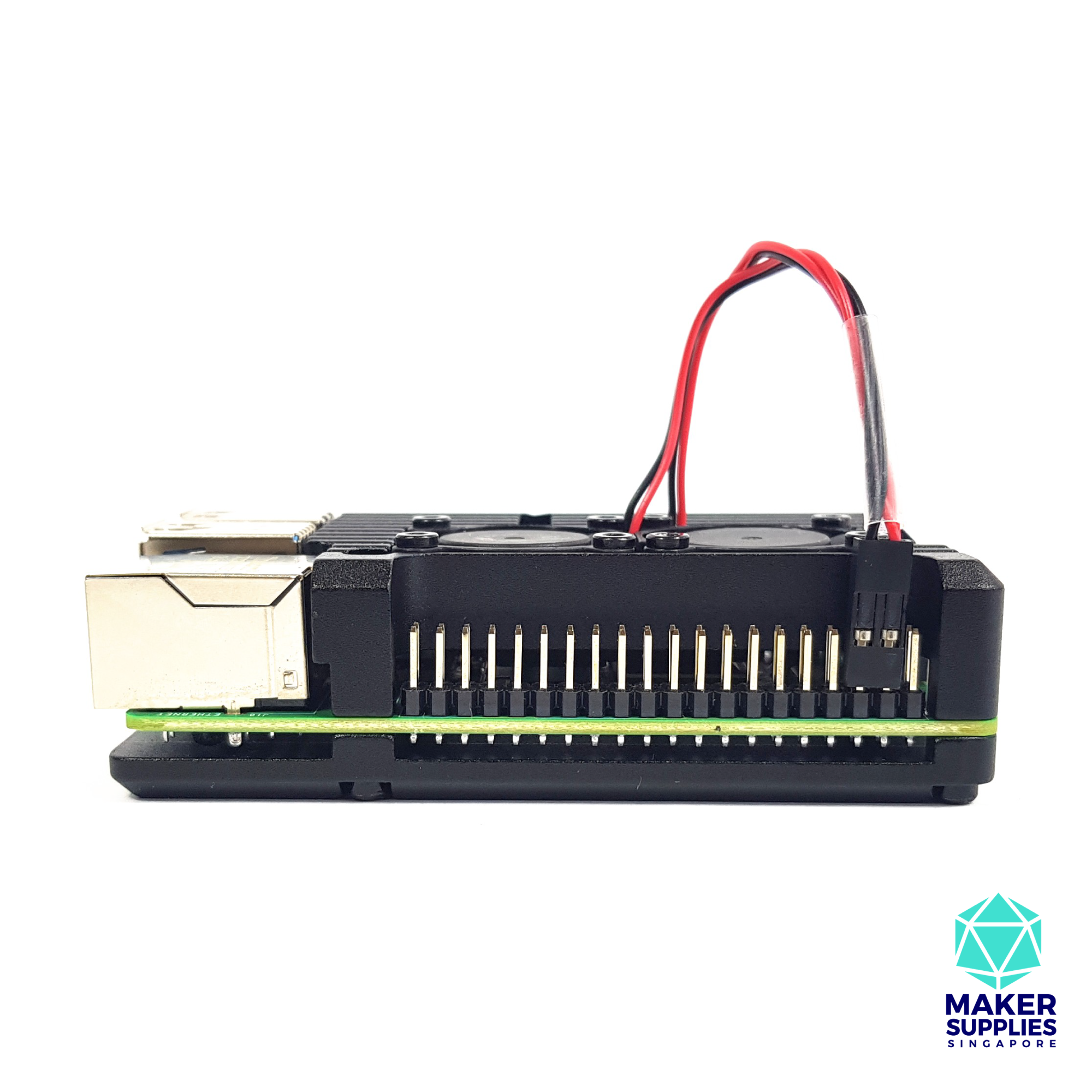 Raspberry Pi 4 Aluminium Casing with Cooling Fans