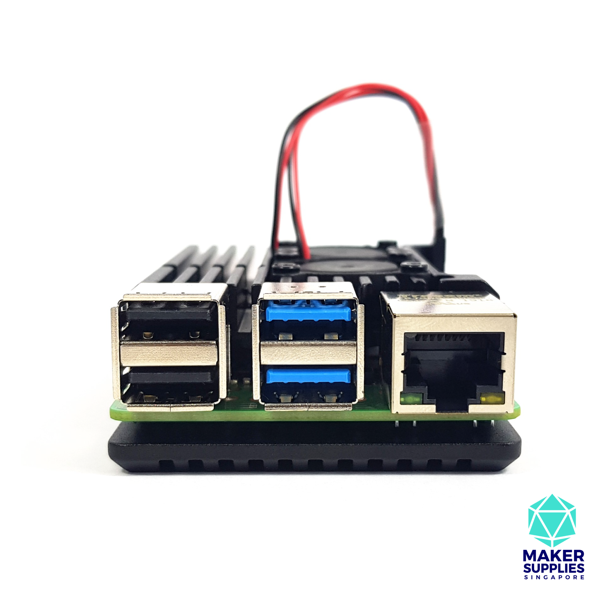Raspberry Pi 4 Aluminium Casing with Cooling Fans