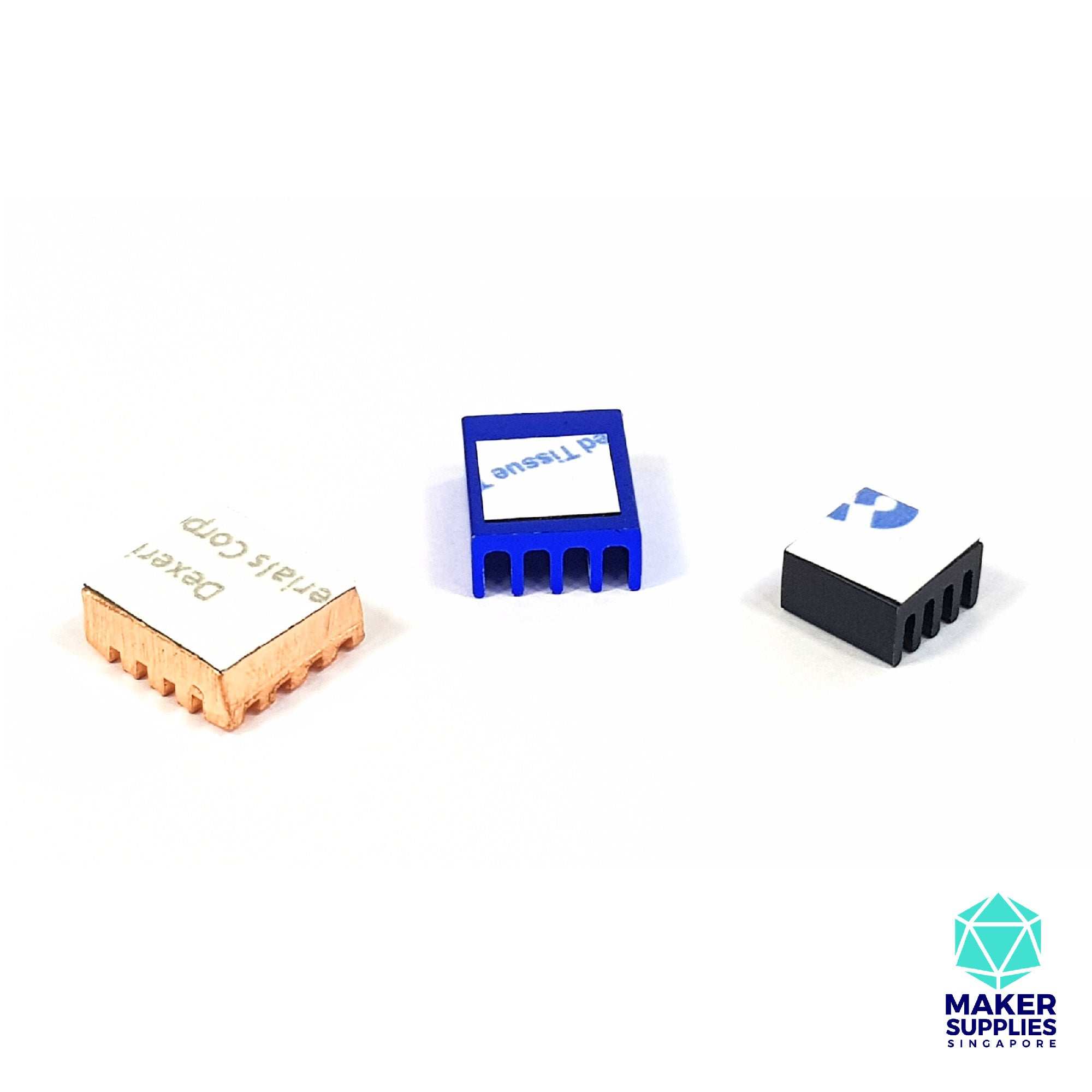 Raspberry Pi 4 Heat Sinks (1 Copper, 2 Aluminium)