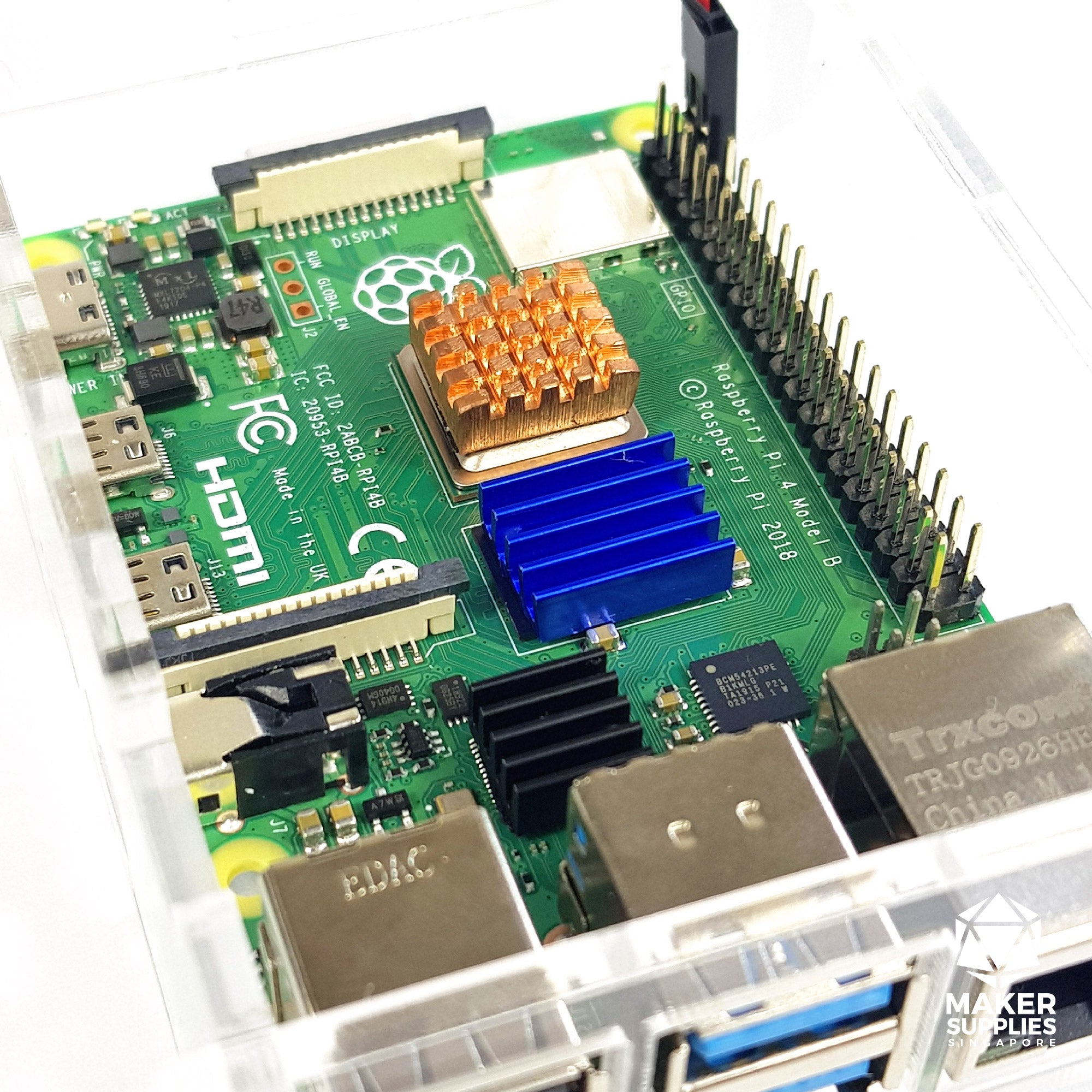 Raspberry Pi 4 Heat Sinks (1 Copper, 2 Aluminium)
