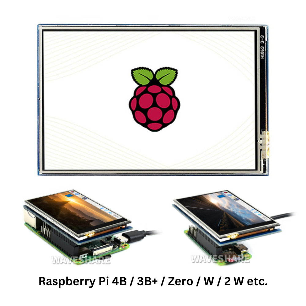 3.5inch 480×320 SPI IPS Resistive Touch Display Screen for Raspberry Pi 5/ 4B/ 3B+/ Zero (B) LCD 12287