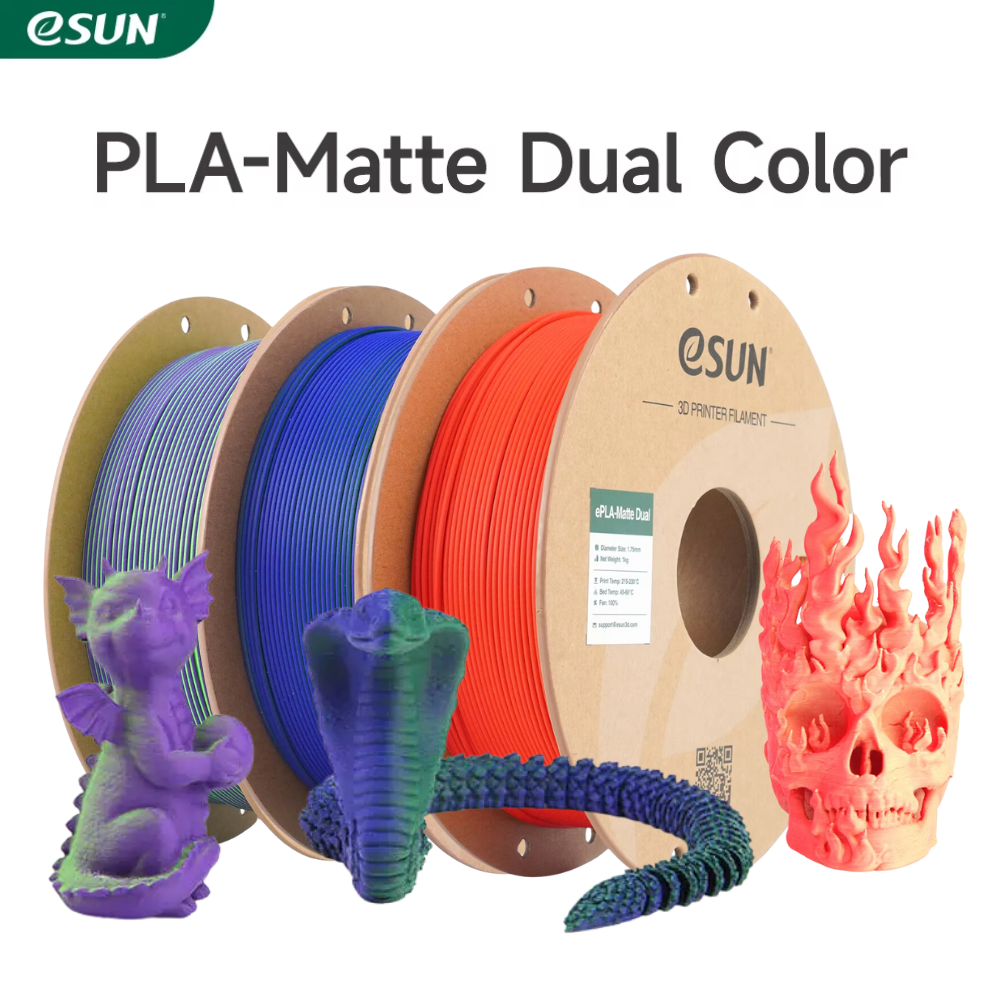 eSun ePLA-Matte Dual 1.75mm 1KG 3D Printer Filament