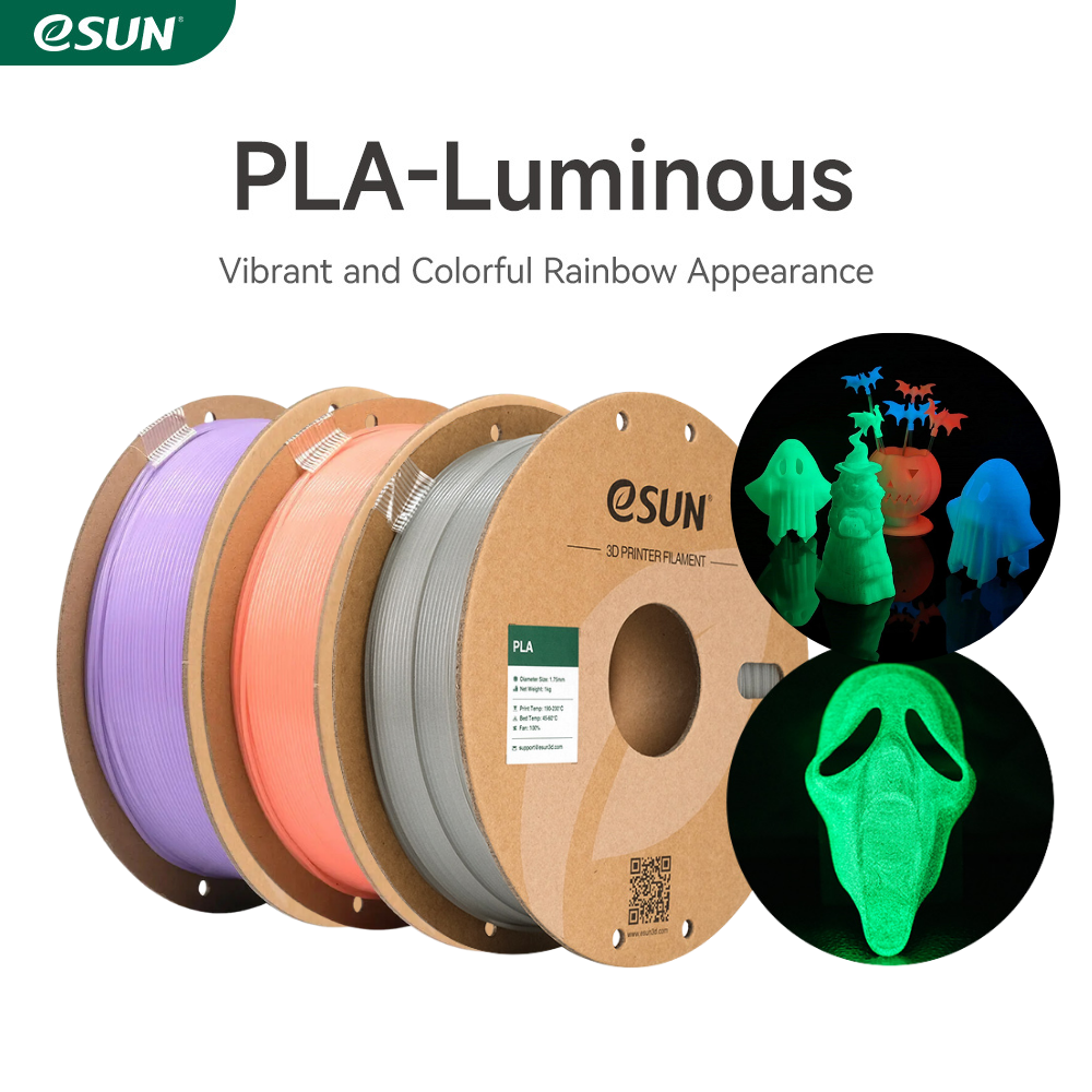 eSun PLA Luminous Glow In The Dark 1.75mm 1KG 3D Printer Filament