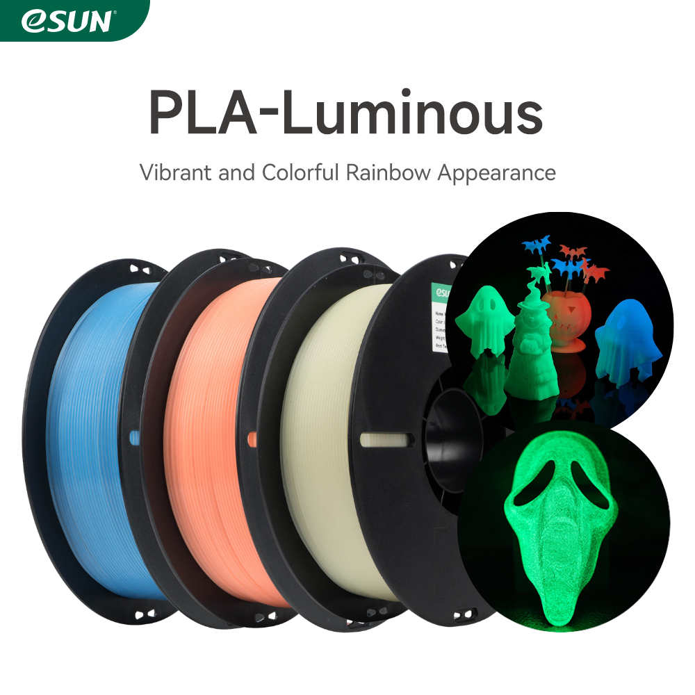 eSUN PLA Luminous Glow In The Dark 1.75mm 1KG 3D Printer Filament