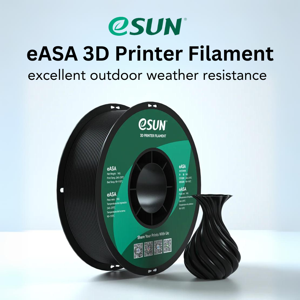 eSun eASA 1.75mm 1KG 3D Printer Filament Black