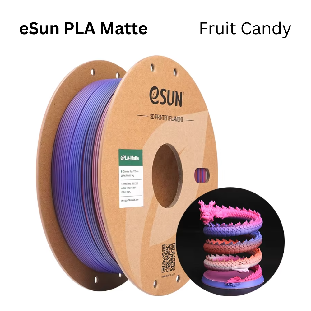eSun ePLA-Matte Rainbow 1.75mm 1KG 3D Printer Filament