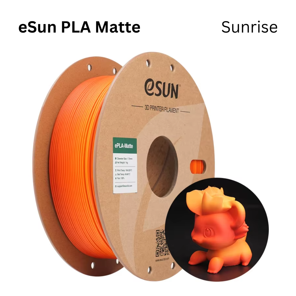 eSun ePLA-Matte Rainbow 1.75mm 1KG 3D Printer Filament