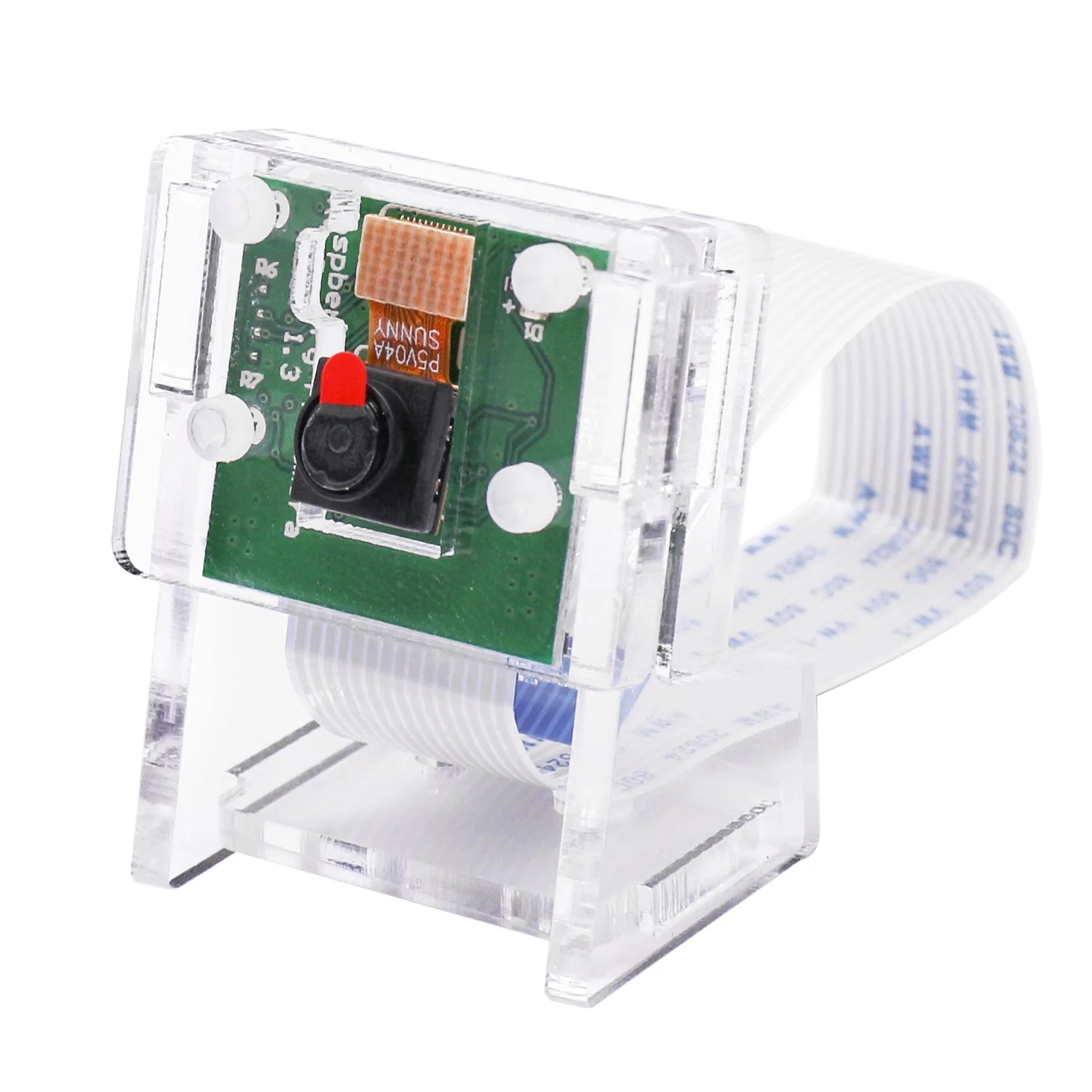 Clear Acrylic Camera Holder (for Raspberry Pi, NVIDIA Jetson)