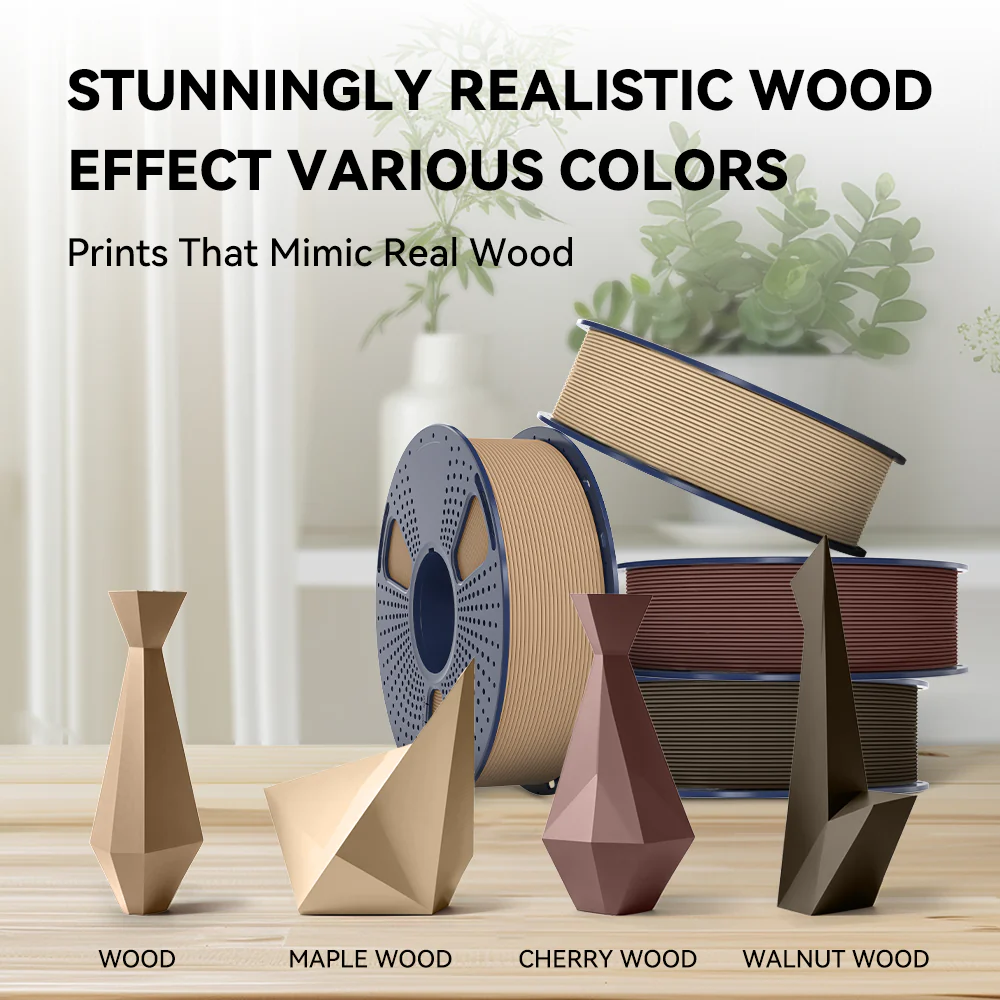 SUNLU PLA Wood 1.75mm 1KG 3D Printer Filament