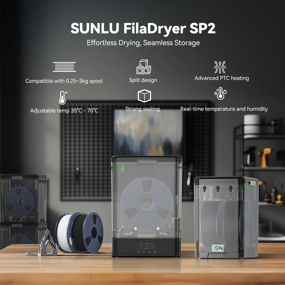 SUNLU FilaDryer SP2 3D Printer Filament Dryer and Storage Box