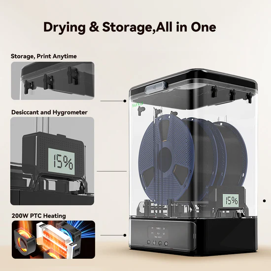 SUNLU FilaDryer SP2 3D Printer Filament Dryer and Storage Box
