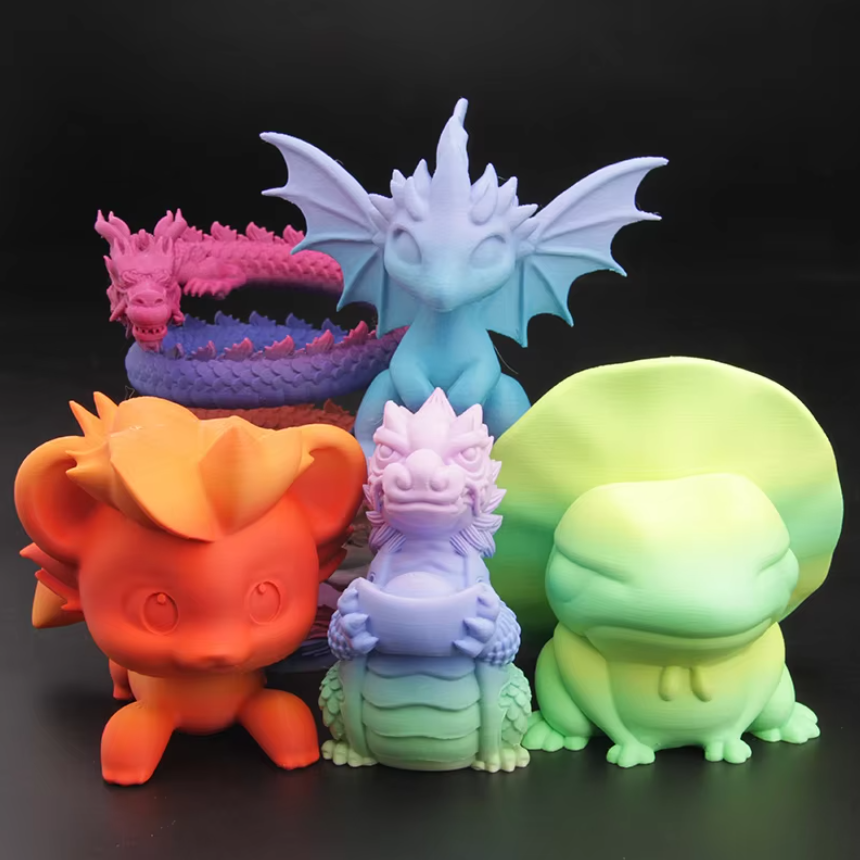 eSun ePLA-Matte Rainbow 1.75mm 1KG 3D Printer Filament