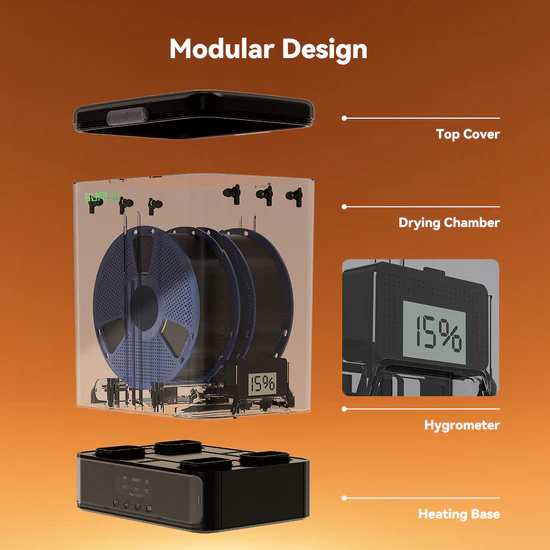 SUNLU FilaDryer SP2 3D Printer Filament Dryer and Storage Box